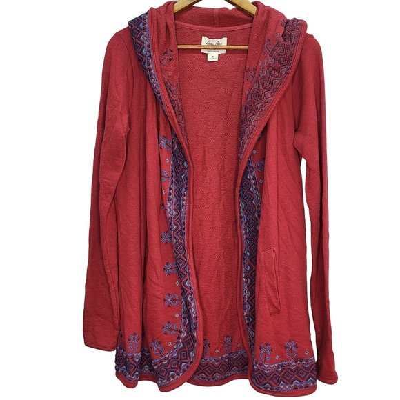 Lucky Brand Sweaters - Lucky Brand (Lucky Lotus) Red Cardigan Size M